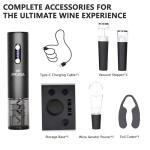 Rechargeable Electric Wine Opener Set with Accessories