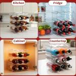 Stackable 4-Tier Wine Rack for 12 Bottles