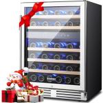 BODEGA 24" Dual Zone Wine Cooler for 46 Bottles