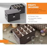 Wine Glass Storage Containers - Stackable Organizer Set