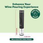 Electric Wine Opener with Foil Cutter, Black
