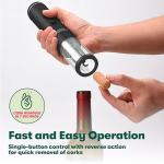 Electric Wine Opener with Foil Cutter, Black