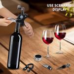 Huitban Silver Rabbit Corkscrew Wine Opener Set