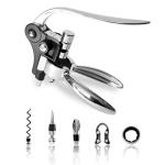 Huitban Silver Rabbit Corkscrew Wine Opener Set