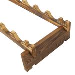 Stackable 6-Tier Solid Wood Wine Rack for 72 Bottles