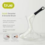 No-Scratch Glassware Cleaner Brush with Ergonomic Handle
