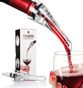 VINABON Wine Aerator Pourer Spout with Guide