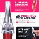 VINABON Wine Aerator Pourer Spout with Guide