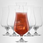 Set of 6 Hurricane Cocktail Glasses