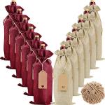Burlap Wine Bags - 12 Reusable Gift Covers