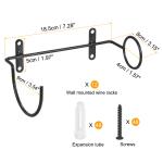 12 Pack Metal Spiral Wine Bottle Wall Holder