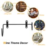 12 Pack Metal Spiral Wine Bottle Wall Holder