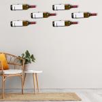 12 Pack Metal Spiral Wine Bottle Wall Holder