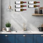 12 Pack Metal Spiral Wine Bottle Wall Holder