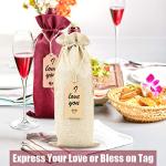 Burlap Wine Bags - 12 Reusable Gift Covers