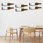 12 Pack Metal Spiral Wine Bottle Wall Holder