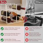 9-Bottle Metal Wine Rack for Kitchen Storage
