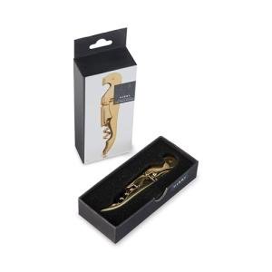 Gold Plated Double Hinged Corkscrew Wine Opener