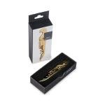 Gold Plated Double Hinged Corkscrew Wine Opener