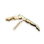 Gold Plated Double Hinged Corkscrew Wine Opener