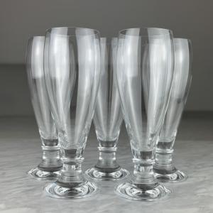 Set of 5 Schott Zwiesel Pilsner Glasses
