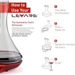LEVARE Electric Wine Aerator with Smart Swirl