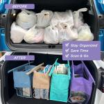 Lotus Trolley Reusable Grocery Bags with Wine Holder