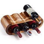 Wooden Countertop Wine Rack for 6 Bottles