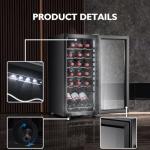 18-Bottle Compressor Wine Cooler with Glass Door
