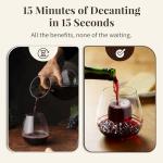 Stemless Wine Glasses with Built-In Aerator (2 Pack)