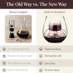 Stemless Wine Glasses with Built-In Aerator (2 Pack)