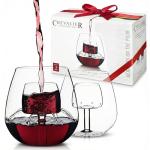 Stemless Wine Glasses with Built-In Aerator (2 Pack)