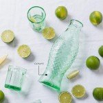 Stylish Green Glass Pitcher for Wine & Drinks