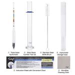 SOLIGT Triple Scale Hydrometer Test Kit for Wine