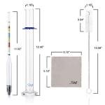 SOLIGT Triple Scale Hydrometer Test Kit for Wine