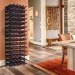 75-Bottle Freestanding Wine Rack for Any Space