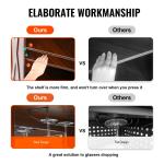 5-Tier Corner Bar Cabinet for Wine Storage