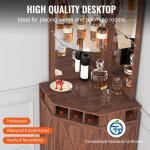 5-Tier Corner Bar Cabinet for Wine Storage