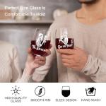 Gothic Skull Wine Glass Set for Couples
