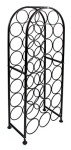 Black Arched Metal Wine Rack for 23 Bottles