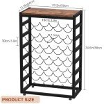 6-Tier Free Standing Wine Rack for 30 Bottles