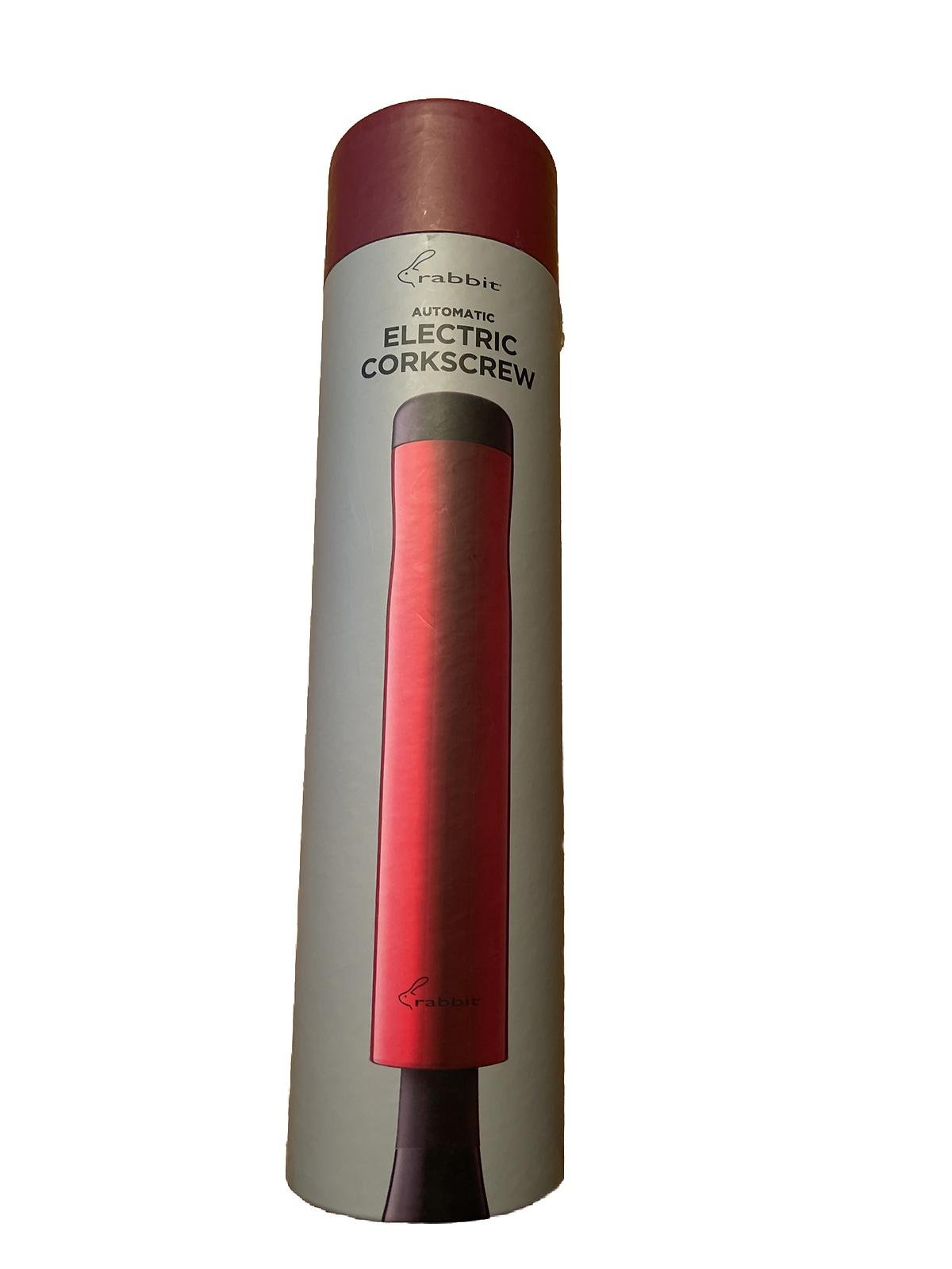 Rabbit Electric Corkscrew Wine Opener - Metallic Red