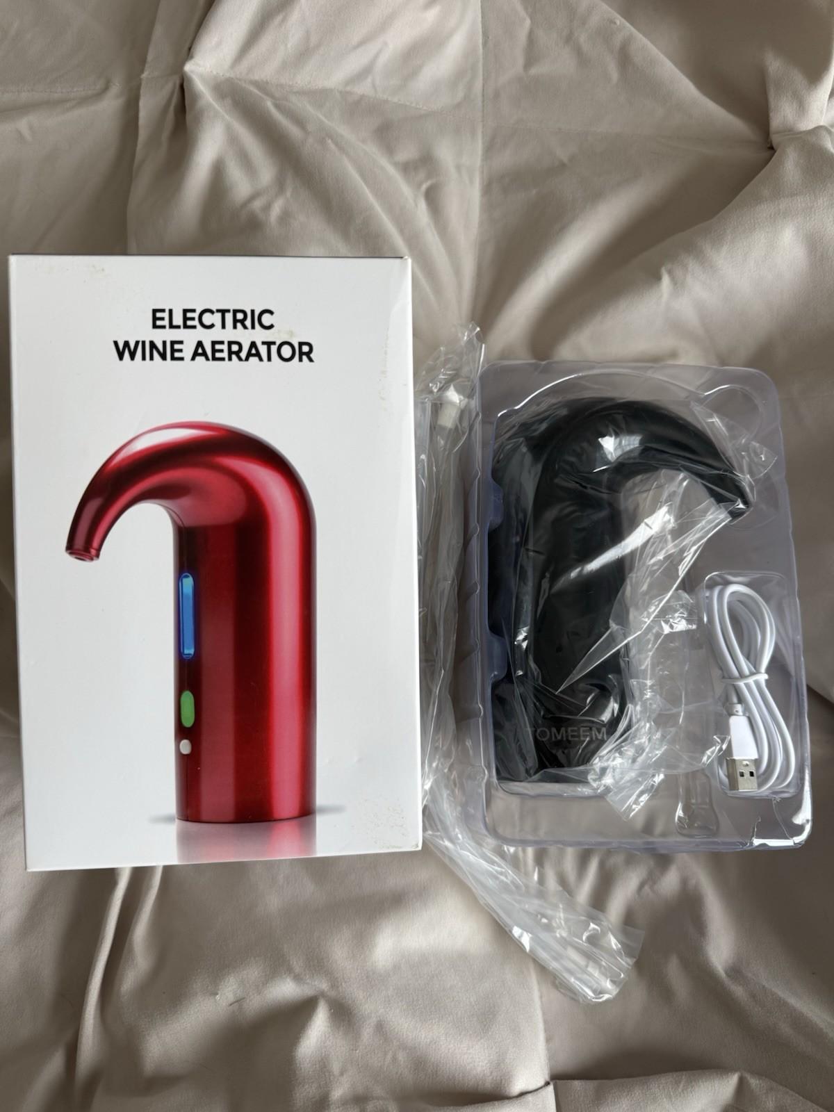 Electric Wine Decanter Aerator and Dispenser - Black