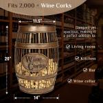 Wine Barrel Table with Cork Catcher Storage