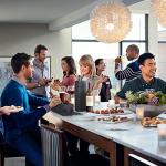 Black Wine Gift Box with Handle and Magnetic Closure