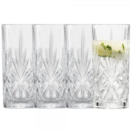 Set of 4 Dishwasher-Safe Long Drink Glasses