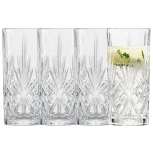 Set of 4 Dishwasher-Safe Long Drink Glasses