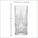 Set of 4 Dishwasher-Safe Long Drink Glasses