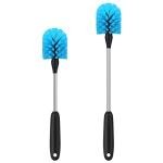 MOSOLAN Long Handle Bottle Cleaning Brush Set