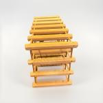 24-Bottle Freestanding Solid Wood Wine Rack